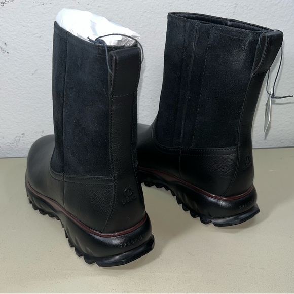 New Cole Haan Women's Shoes Zg Xc Boot (Wp) Leather Almond Toe Mid-Calf Size 5B - Picture 3 of 8